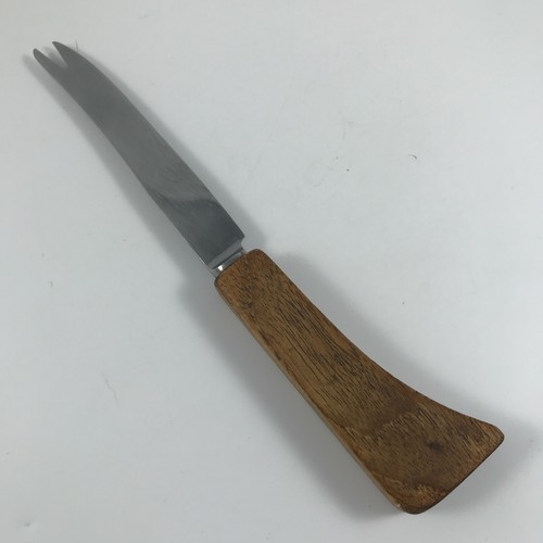 Vintage LUMOS & CO KÄSEMESSER BURMESISCHER TEAKHOLZGRIFF - Sheffield England Galatix - Bild 2 von 4