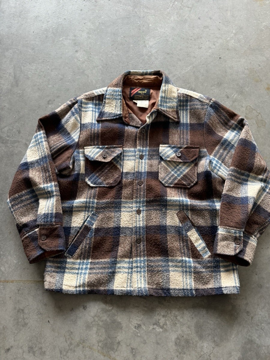 Vintage 60s Sears Plaid Heavyweight Flannel Wool Men 24Wx29T Vintage 60s Sears Plaid Heavyweight Flannel Wool Men 24Wx29T
