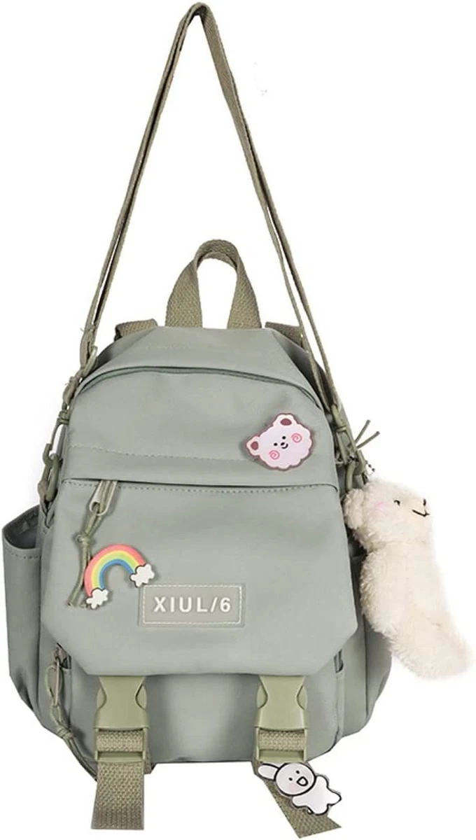 Cute Mini Backpacks with Accessories Aesthetic With-Accessories