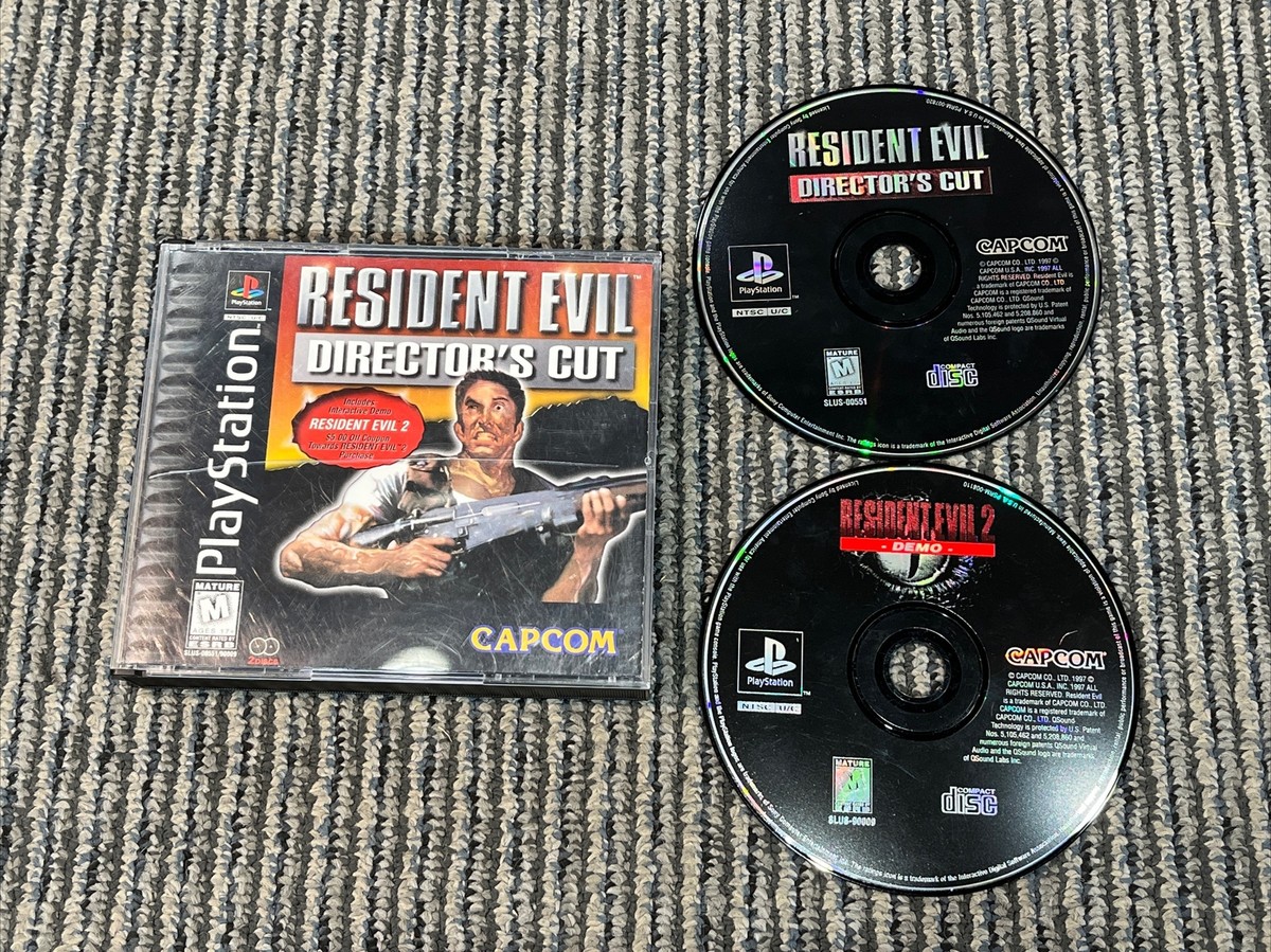 Resident Evil Director's Cut (PS 1, 1997) Includes RE2 Demo Resident Evil Director's Cut (PS 1, 1997) Includes RE2 Demo