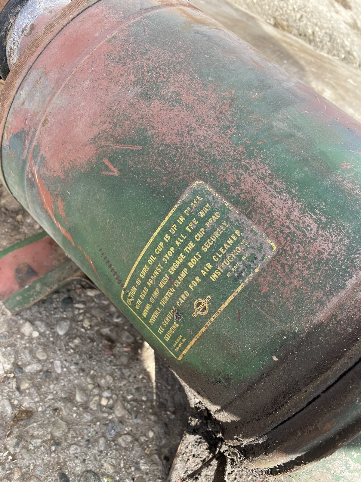 John Deere 4010 4020 Oil Bath Air Cleaner Tag 743 eBay