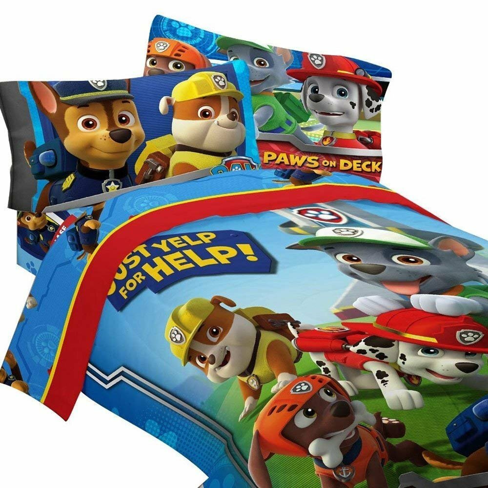paw patrol crib bedding set