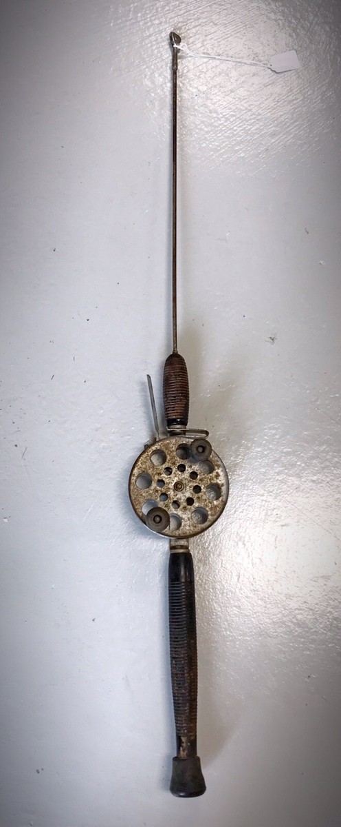 Vintage/Antique Ice Fishing Pole Reel Unknown