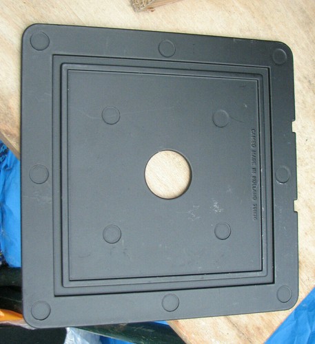 Cambo SC Monorail flat lens board for small compur 00 shutter 27mm hole 5x4 10x8 - Picture 2 of 2