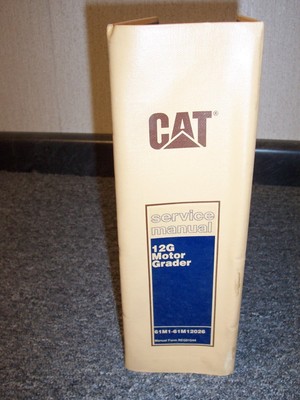 CAT Caterpillar 12G Motor Grader Shop Service Repair Manual 61M1-61M12026