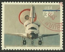 USA Stamps: 1998 Space Shuttle Landing . SC 3261 , Used Off Paper 1