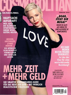 Cosmopolitan Februar 2023 Ausgabe 02/23 Zeitschrift fashion magazine NEU 