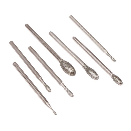 50PCS Diamond Coated Grinding Grinder Head Glass Burr For DREMEL Rotary Tools - Picture 9 of 10
