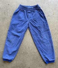 Vintage Harley Blue Cotton Elastic Waist Corduroy Pants Size 7