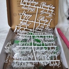 White Letters For Felt Board English Alphabet Numbers Months, NO BOARD INCLUDED