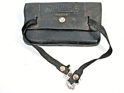 Ancienne sacoche trousse à outils vélo mobylette cuir vintage