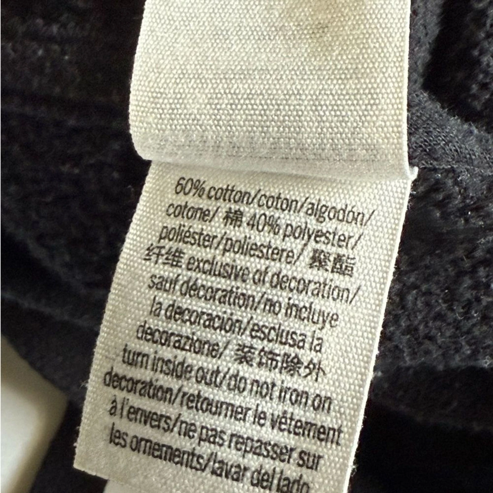 OFF WHITE ROSA Felpa con cappuccio da donna M nero grigio crema quarto di zip