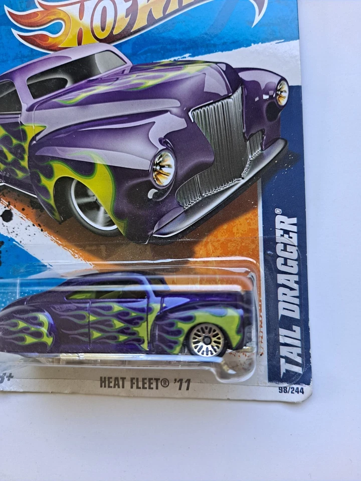 Hot Wheels Green Lantern 8/10 Tail Dragger Heat Fleet '11 DC Comic 98/244 - Image 2 of 4