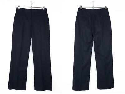 Burberry London Women's Vintage Navy Blue Trousers Pants UK12 USA10 ITA44  GER40