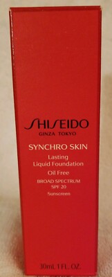 Shiseido Synchro Skin Lasting Liquid Foundation Oil Free Neutral 5  30mL 1oz NEW