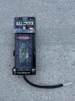 Animated 19'' ''Danger'' Kill Switch Tekky Design Halloween Light Switch Prop New