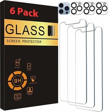 For iPhone 14 13 12 11 Pro Max Tempered Glass Screen Protector Camera Protector