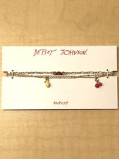 Betsey Johnson Mixed Fruit Charm Anklet Lemon...