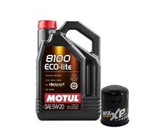 5L Motul 8100 ECO-LITE 5W20 Wix XP Filter Motor Oil Change Kit API SP-RC