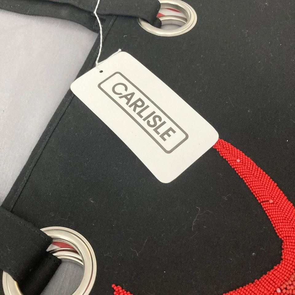 Bolso de Hombro CARLISLE Vintage Negro Estrella de Mar Negro Rojo Nuevo con Etiquetas Foto 2 de 4