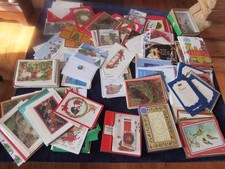 Vintage Christmas Card HUGE 8 lb Lot Unused Holiday Cards Many w/Envelopes Mt