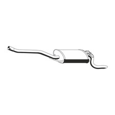 ERNST Endschalldämpfer Auspuff Endtopf für MERCEDES 190 W201 D2.0 75/75 PS OM601 ERNST Endschalldämpfer Auspuff Endtopf für MERCEDES 190 W201 D2.0 75/75 PS OM601