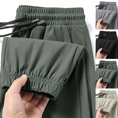 Herren Freizeithose mit elastischem Bund leicht schnelltrocknend für warmes Wet - Bild 1 von 4