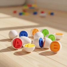 Colorful 26PCS ABC Matching Eggs Fine Motor Skills Cognitive Fun for Kids