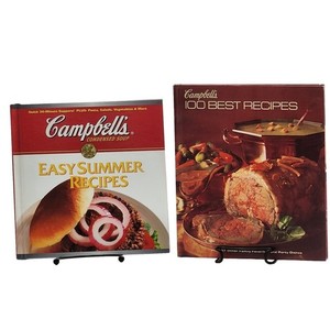 Campbell's 100 Best Recipes & Easy Summer Recipes VTG 1970's Set Of 2 Books