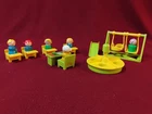Vintage Fisher Price Play Family School House Little People and Accessories