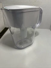 Brita 6-cup Space Saver Water Pitcher with Cartridge - White (OB21/OB03)