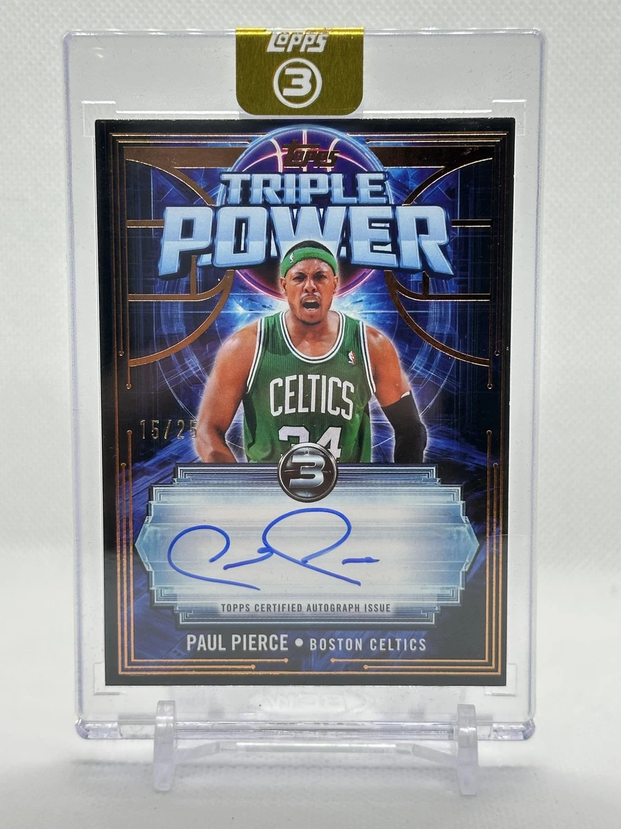 Topps Paul Pierce Basketball Autographed Sports Trading Cards