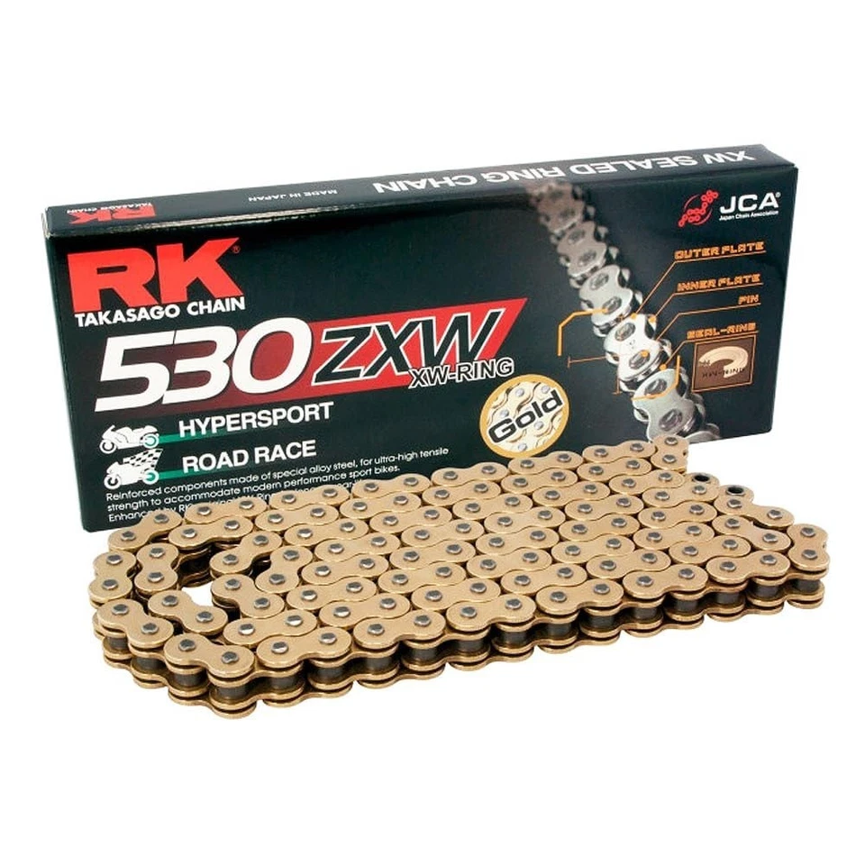 2006-2009 Yamaha YZF-R6S RK ZXW Gold 530 SuperSprox OEM Chain and Sprockets Kit - Image 2 of 4
