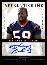 2012 PANINI PROMINENCE WHITNEY MERCILUS 26 APPRENTICE INK AUTOGRAPH 78/99 TEXANS