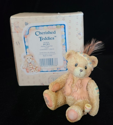 Cherished Teddies - BUCKY - Indian - Friendship - Thanksgiving #912816 - (1993)