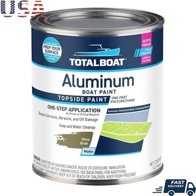 Durable Marine Paint Aluminum Boats Fast Drying Low Odor UV Resistance New
