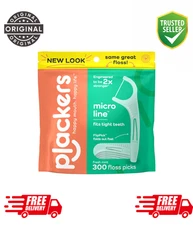 300 CT Plackers Micro Mint Dental Floss Tooth Picks Plastic Oral Teeth Flossers