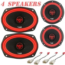 Cerwin-Vega 360W Front | 420W Rear Door Speakers for 2005-2018 Toyota Tacoma
