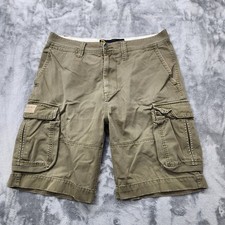 Nautica Jeans Company Shorts Mens 34 Tan Khaki Cargo Utility Outdoors Streetwear