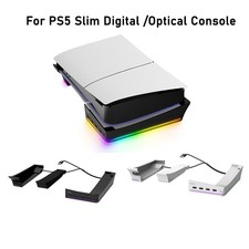 Accessories RGB Light Horizontal Charging Stand for Playstation PS5 Slim Console