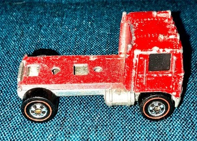 Vintage Hot Wheels Redline American Tipper Cab 1973 Red HK Semi Truck
