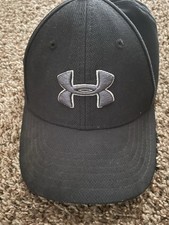 Under Armour Boys S/M Black Baseball Cap Solid Embroidered UA Logo