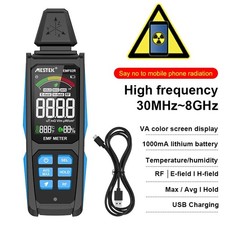 Rechargeable EMF Meter Electromagnetic Radiation Detector Dosimeter High Quality