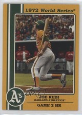 2021 Topps Heritage High Number 1972 World Series Highlights Joe Rudi 10ak