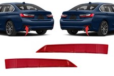 Rear Bumper Reflector Lens Light L & R Pair For BMW 3 Series G20 G21 2019-21