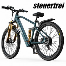 E-Bike 24/26" Mountainbike Pedelec 250W 13Ah NFC Shimano 21-Gang Federgabel