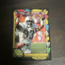Wild Card 1991 Premier Edition Mark Clayton #99 Miami Dolphins NFL Football Card