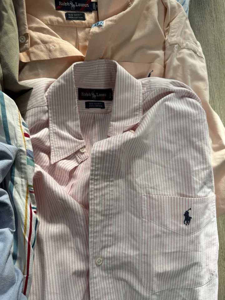Camisas de vestir Ralph Lauren vintage para hombre, Burberry, Bachrach ¡y más lote! Talla M Foto 2 de 4