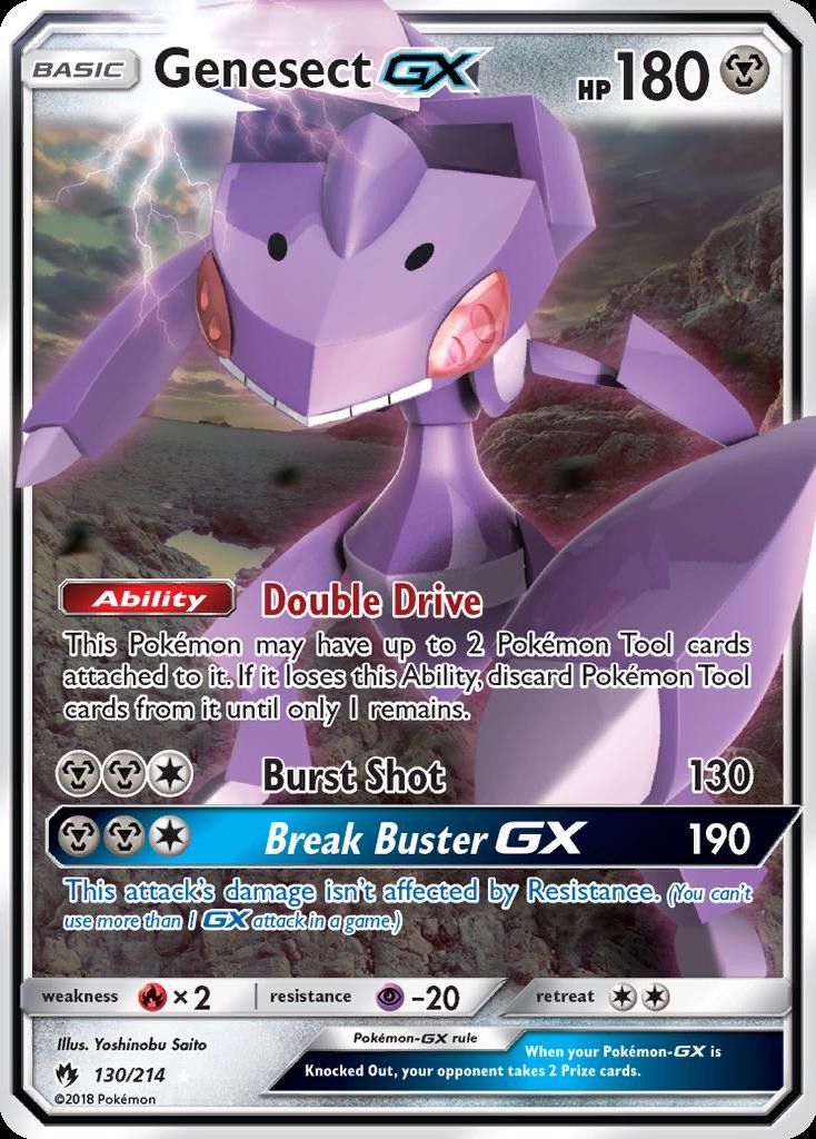 Pokemon Genesect-GX (130/270) Lost Thunder MP HOLO