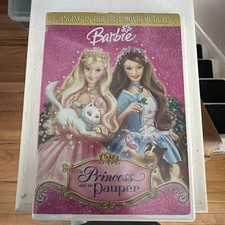 Barbie as The Princess and the Pauper Dvd WITH SING ALONG